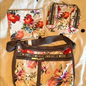 LeSportsac Floral Crossbody Bag Set